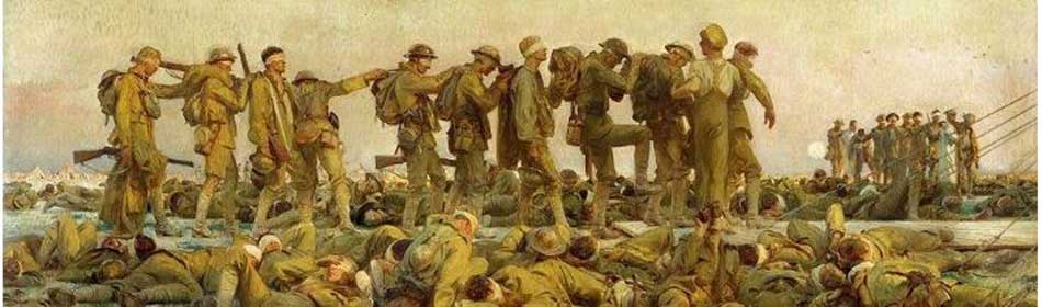 John Singer Sargent - Gassed, 1918 - Oil on canvas - (on display at Imperial War Museum, London, UK) in the Yardley, Bucks County PA area